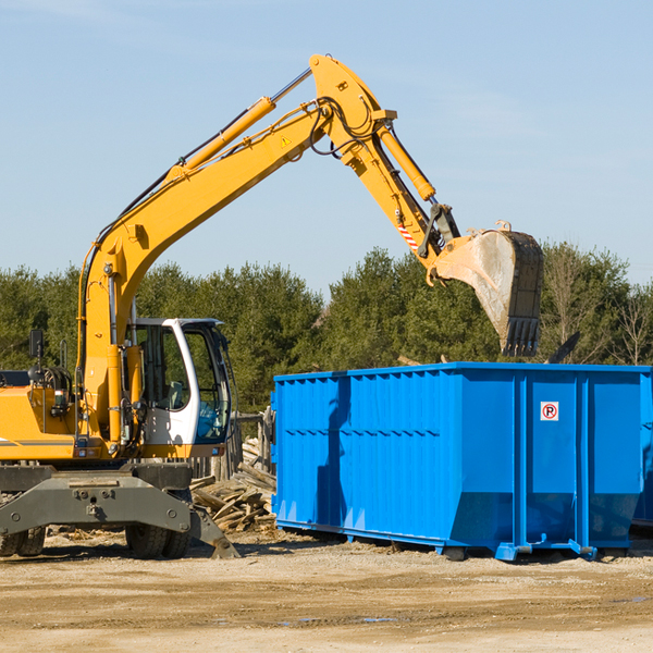 are there any restrictions on where a residential dumpster can be placed in Richeyville